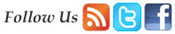follow us thru social networking